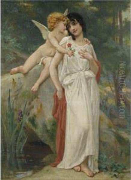 La Femme A L'ange Oil Painting by Guillaume Seignac