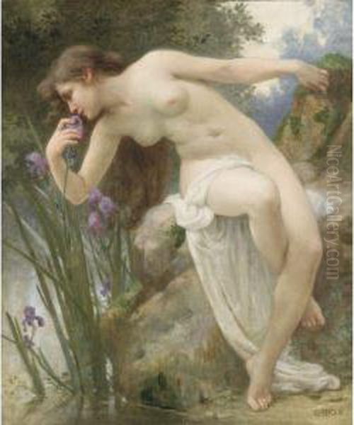 The Fragrant Iris Oil Painting by Guillaume Seignac