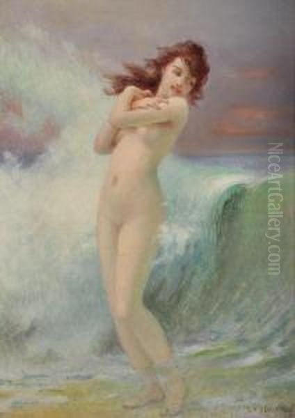 Water Nymph Oil Painting by Guillaume Seignac