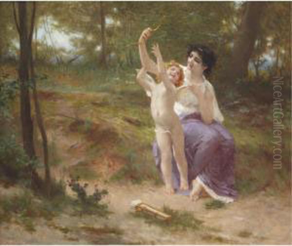 Love Disarmed Oil Painting by Guillaume Seignac