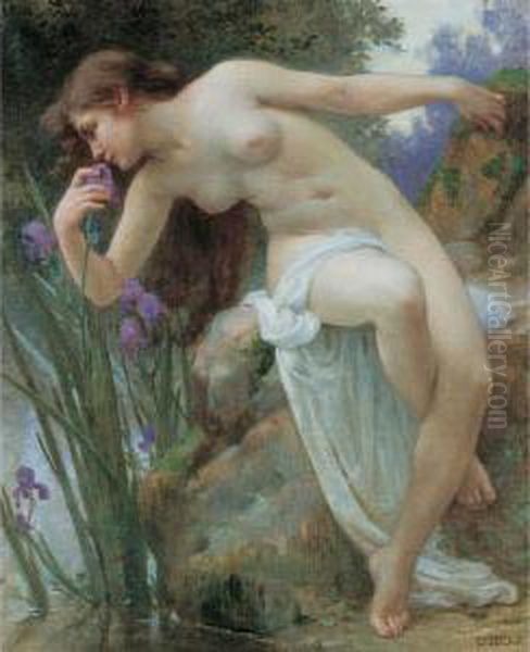 The Fragrant Iris Oil Painting by Guillaume Seignac