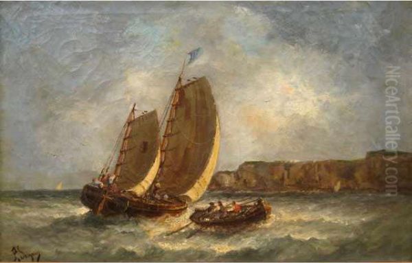 :bateau En Mer Oil Painting by Paul Seignon