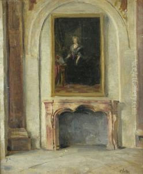 Schlossinterieur Oil Painting by Carl Seiler