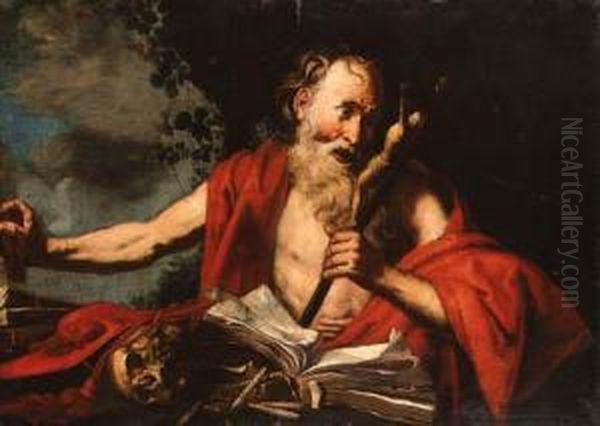 Saint Jerome Oil Painting by Daniel Seiter