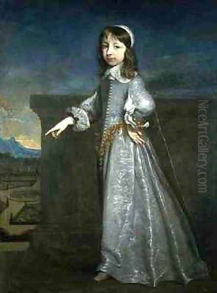 Portrait of the Duc dOrleans as a Young Boy Oil Painting by Justus van Egmont