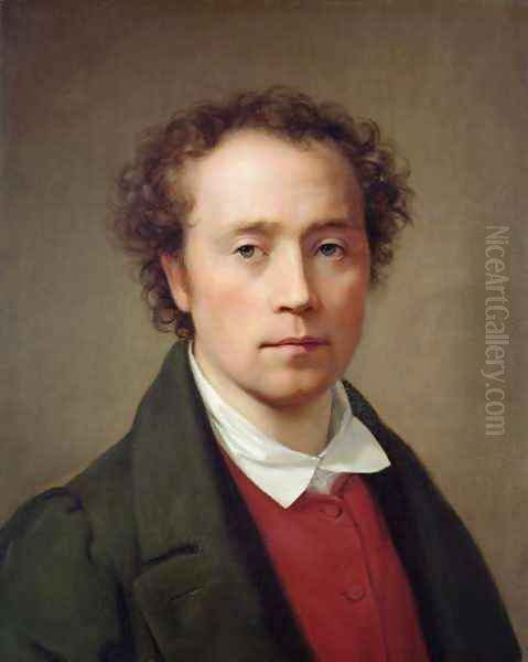 Self Portrait Oil Painting by August von der Embde