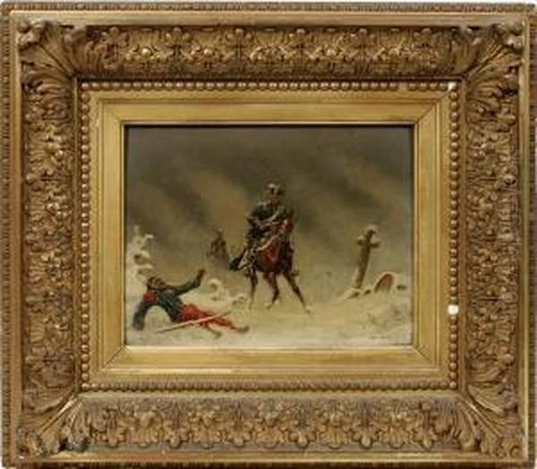 Military Scene Oil Painting by Christian I Sell