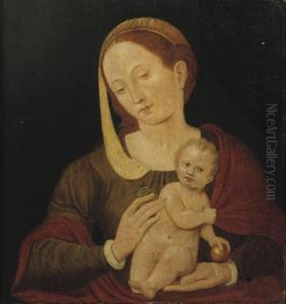 The Virgin And Child Oil Painting by Vincent Sellaer