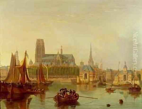 Dordrecht Oil Painting by Joseph F. Ellis