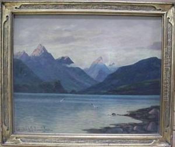 The Fjord- Oil Painting by Conrad Selmyhr