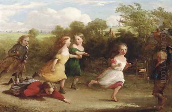 The race Oil Painting by Robinson Elliot