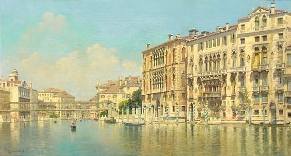 The Grand Canal, Venice Oil Painting by Rafael Senet y Perez