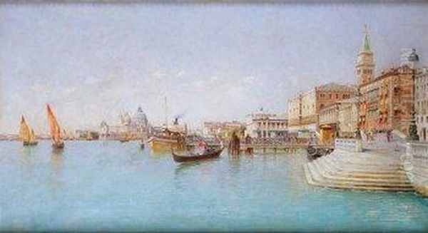 Vista Del Gran Canal Oil Painting by Rafael Senet y Perez