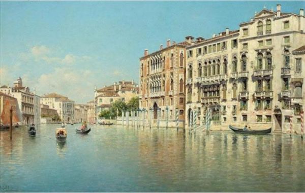 Venecia Oil Painting by Rafael Senet y Perez