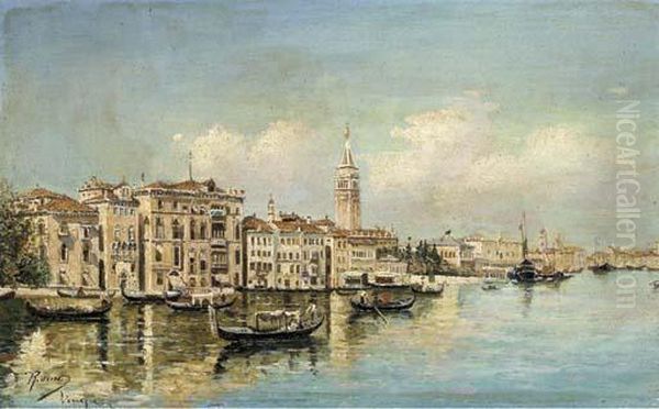 The Grand Canal, Venice Oil Painting by Rafael Senet y Perez