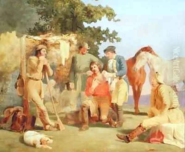 Scouts in the French and Indian Wars Oil Painting by Charles Herbert Eastlake