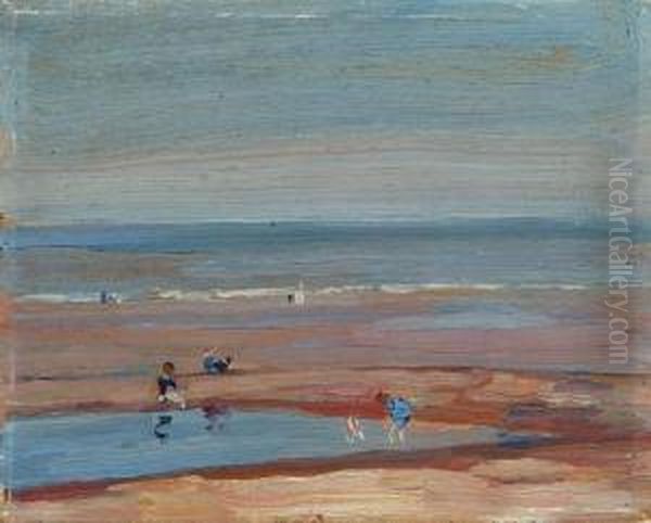 The Beach Oil Painting by Mark Senior