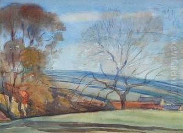 Landscape Hinderwell Oil Painting by Mark Senior