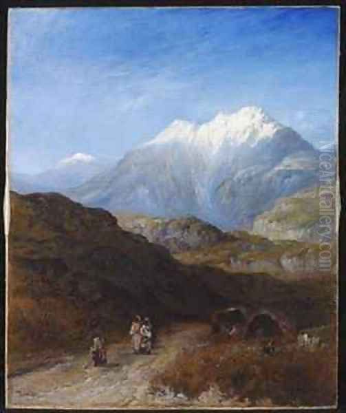 The Snow Capped Atlas Mountains of the Grand Kabylie Algeria Oil Painting by Paul H. Ellis