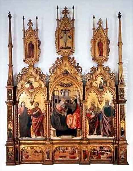 Coronation of the Virgin Oil Painting by Agnolo & Bartolomeo degli Erri