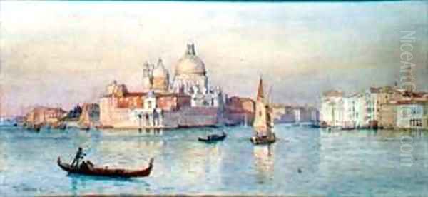 Santa Maria della Salute from the Lagoon Oil Painting by Tristram Ellis