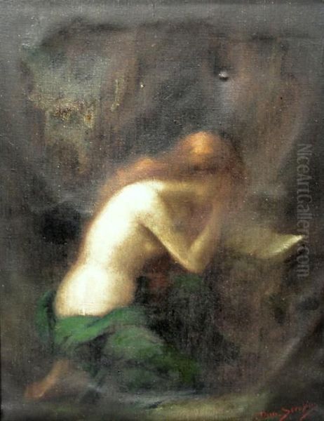 Repentance Oil Painting by Dimitrie Serafim