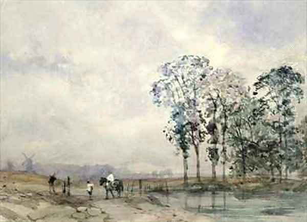 Landscape with a Horse Oil Painting by William (of Bristol) Evans