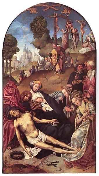 The Lamentation Oil Painting by Cornelis Engelbrechtsen