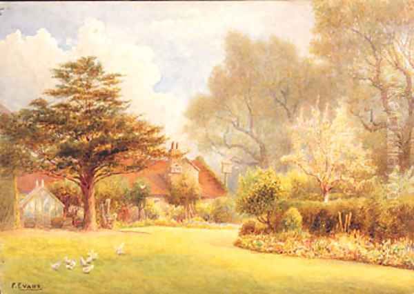 Autumn, Epping, near Buckhurst Hill Oil Painting by Frederick James McNamara Evans