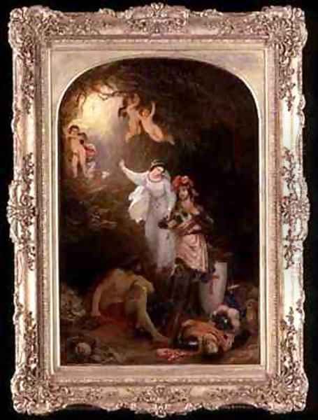 Una Delivering the Red Cross Knight from the Cave of Despair Oil Painting by Sir Charles Lock Eastlake