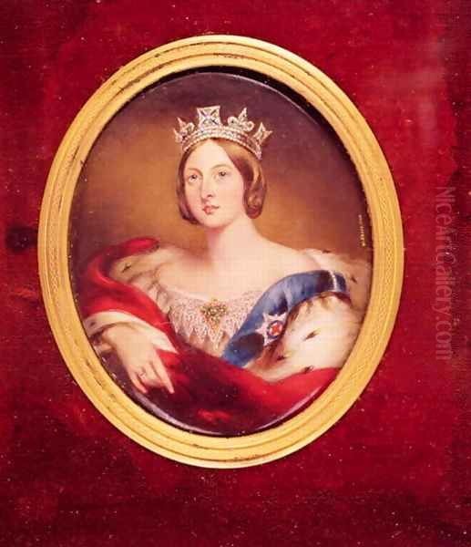 Portrait of Queen Victoria Oil Painting by William Essex