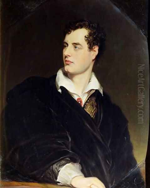 Lord Byron after a Portrait Oil Painting by William Essex