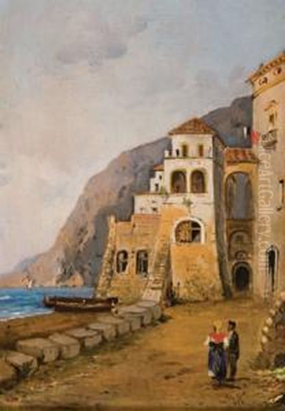 In Costiera Oil Painting by Giovanni Serritelli