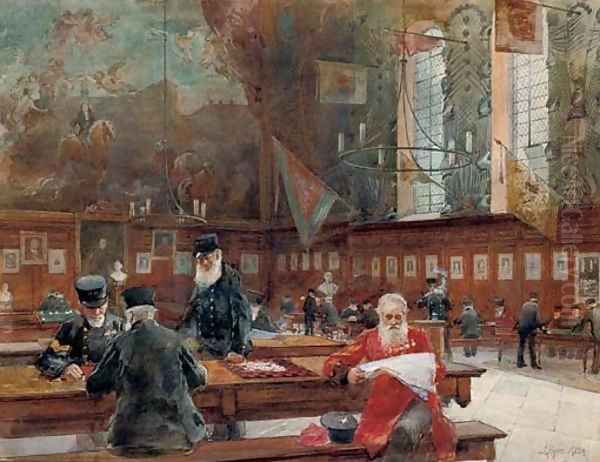 The Great Hall, Royal Hospital, Chelsea Oil Painting by John Eyre