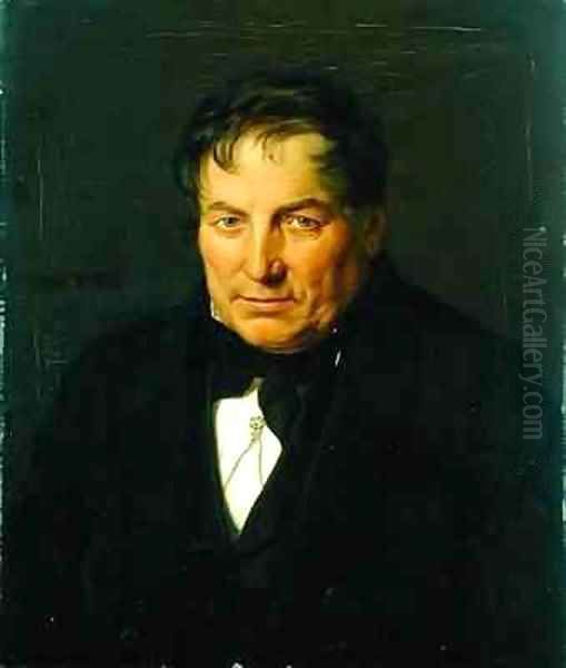 Johann Georg Hackius Oil Painting by Carl Eybe