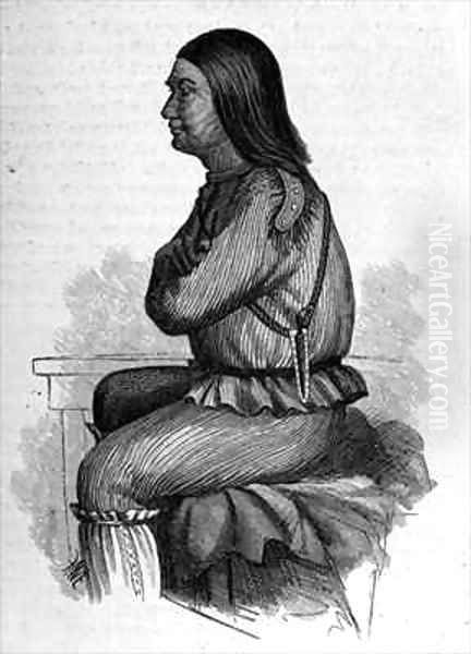 Red Leggins Chief at Fort Yukon Oil Painting by Elliot, H. W.