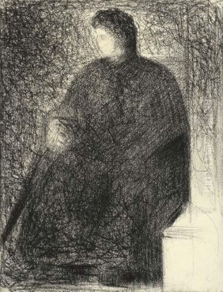 La Mere De L'artiste, Assise Oil Painting by Georges Seurat