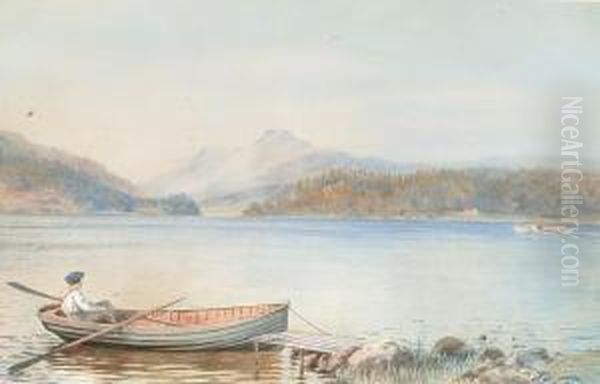 Loch Lomond From Rossdu Oil Painting by Walter Severn