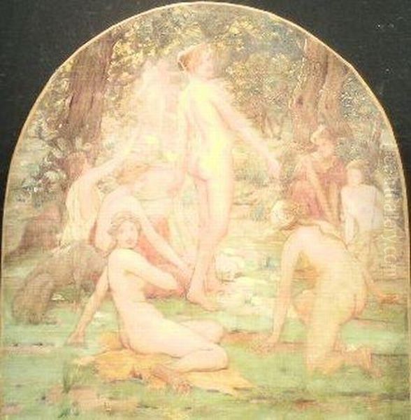 Nymphs Oil Painting by Robert Sewell Van Vorst