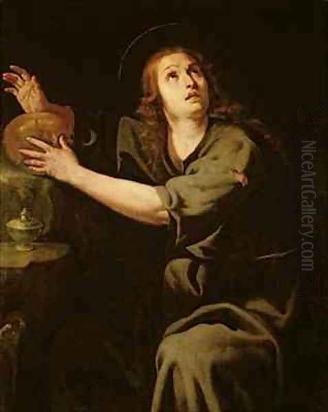 Mary Magdalene Oil Painting by Jeronimo Jacinto Espinosa