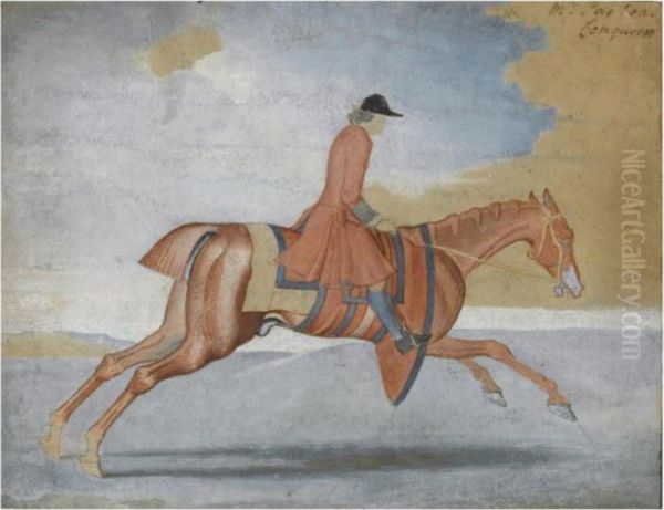 Mr Panton's Conqueror Oil Painting by James Seymour