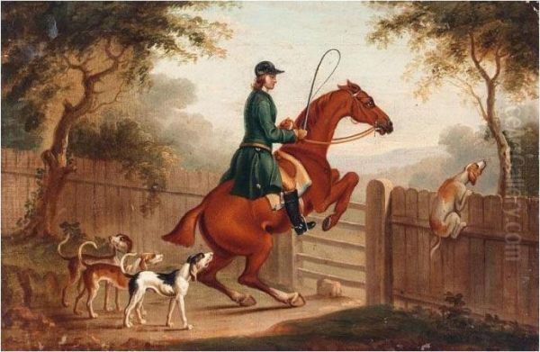 Over The Gate Oil Painting by James Seymour