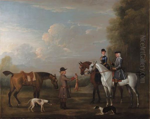 A Coursing Scene Oil Painting by James Seymour