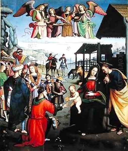 Adoration of the Magi Oil Painting by San Giorgio Eusebio da