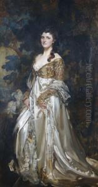 Portrait Of A Lady (lady Graham) Oil Painting by James Jebusa Shannon