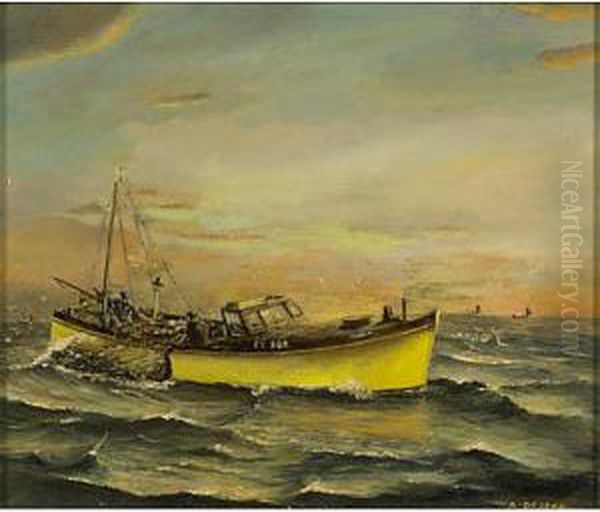 Seascapes Oil Painting by John Shapland