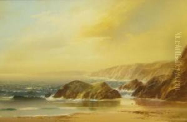 Hulworth Cove Oil Painting by John Shapland