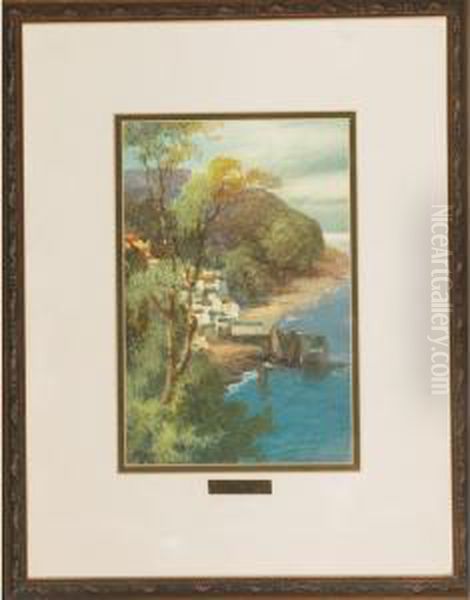 Clovelly Beach Oil Painting by John Shapland