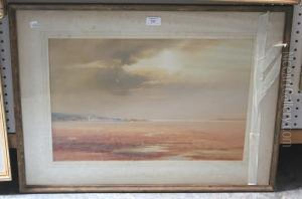 Coastal View Oil Painting by John Shapland