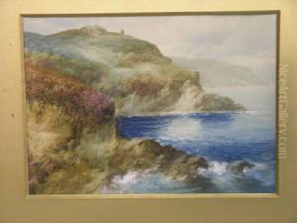 Unframed Watercolour Duty Point,
 W. Lynton, Signed,10 X 14in. A G. Bate Watercolour Of A Lighthouse Oil Painting by John Shapland